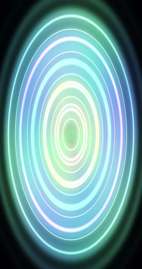 Abstract neon_rings gradient animated background with indigo deep colors Video stock 331728523