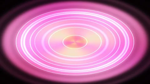Abstract neon_rings gradient animated background with rose deep colors Stock Footage 331745663