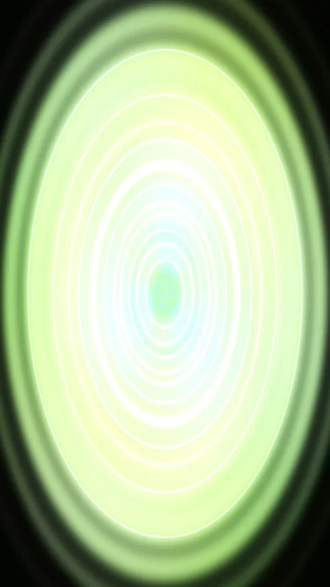 Abstract neon_rings gradient animated background with lime mid colors Stock Footage 331873585