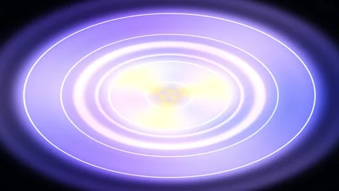 Abstract neon_rings gradient animated background with cobalt mid colors Stock Footage 331967693