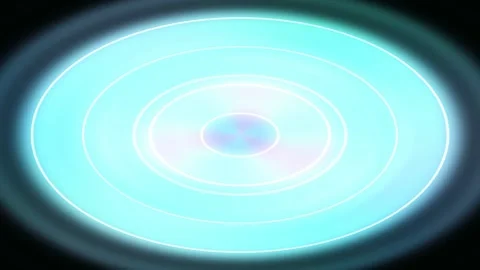 Abstract neon_rings gradient animated background with seafoam mid colors Stock Footage 332084870