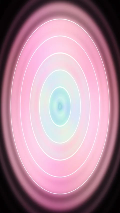 Abstract neon_rings gradient animated background with rose deep colors Stock Footage 332170840