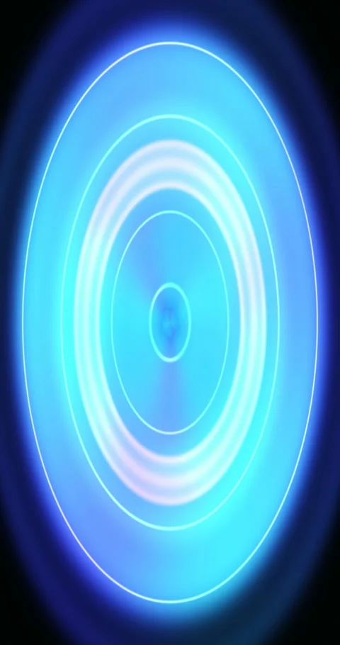 Abstract neon_rings gradient animated background with seafoam mid colors Stock Footage 332184971