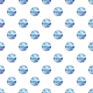 Abstract neptune planet pattern repeating background design Illustrazione stock