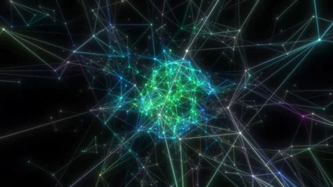 An abstract nerve cell in close-up. Seamless loop. Stock Footage 241728045