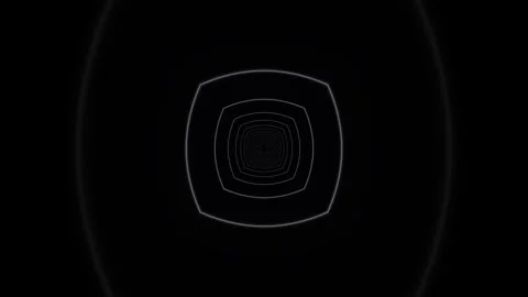 Abstract nested wireframe tunnel seamless loop for visuals Stock Footage 341601179