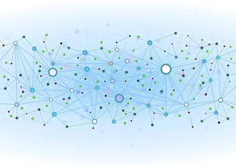 Abstract net composition Stock Illustration