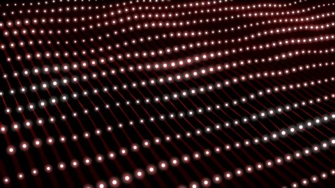 Abstract net connection motion background loop red Stock Footage 98995642