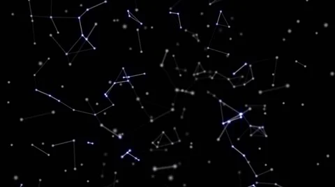 Abstract Network Background, Blue Light Stock Footage 59771877