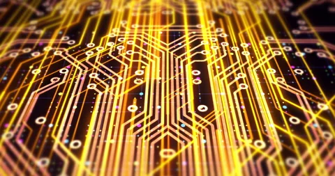 Abstract network background with glowing lines for technology. Stock Footage 338417519