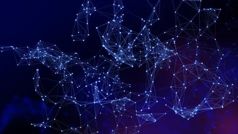 Abstract network background Illustrazione stock