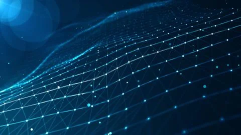 Abstract Network Background. Stock Illustration