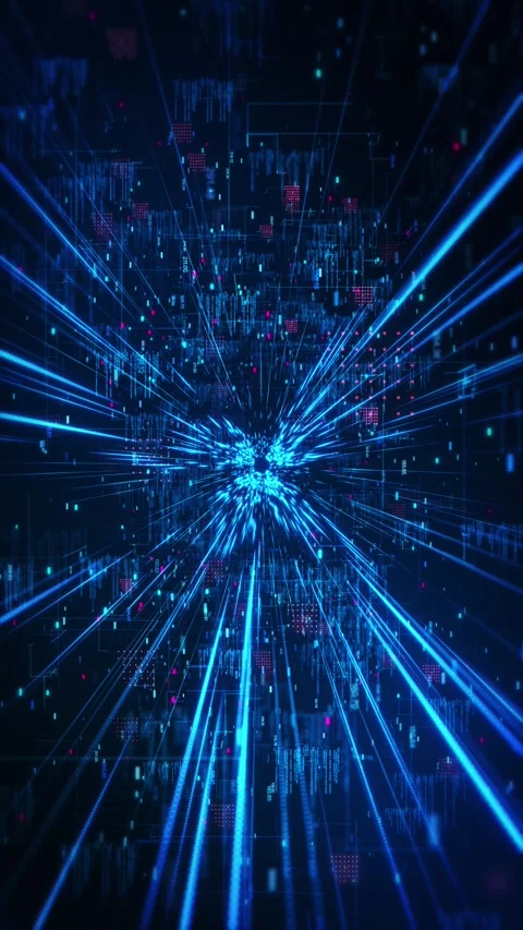 Abstract network background nodes connected lines, digital data cloud storage, t 스톡 동영상 341895088