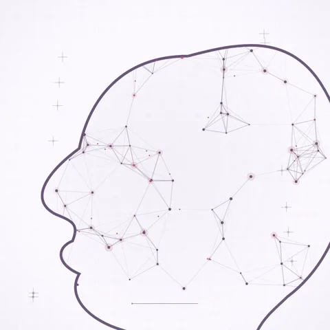 Abstract Network Brain Connections, Neural Network, Futuristic Technology C.. Stock Footage 346283771