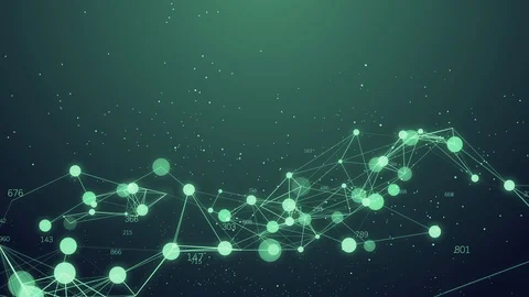 Abstract network concept with connection line structure Futuristic shape 4 Stock Footage 91989511