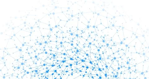 Abstract network concept hi-tech futuristic background Stock Illustration