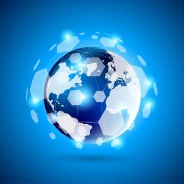 Abstract network concept Stock Illustration