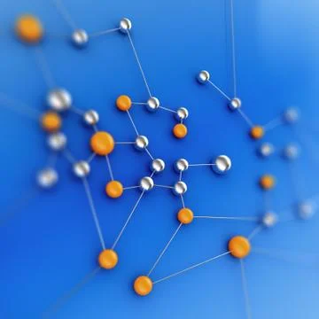 Abstract network connection background 3d rendering Illustrazione stock