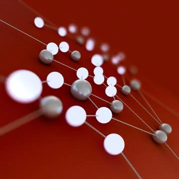 Abstract network connection background 3d rendering Stock Illustration