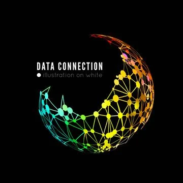 Abstract network connection background Abstract network connection. Vector... Stock Photos