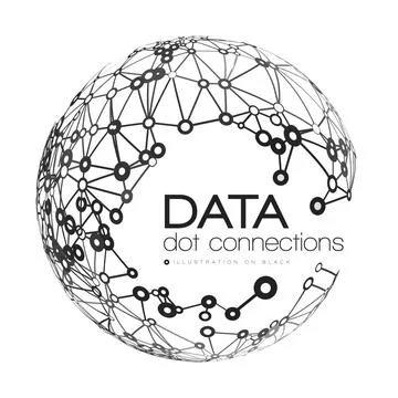 Abstract network connection background Abstract network connection. Vector... Foto stock