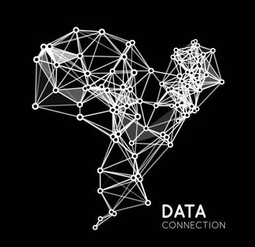 Abstract network connection background Abstract network connection. Vector... Stock Photos