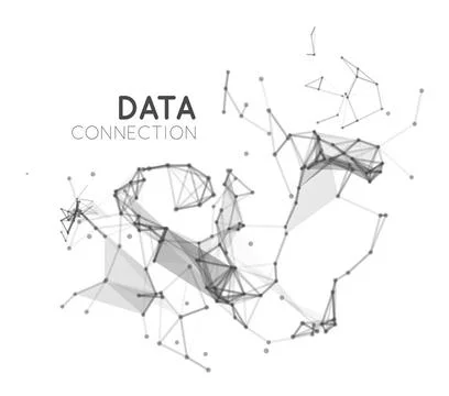 Abstract network connection background Abstract network data connection. V... 스톡 사진