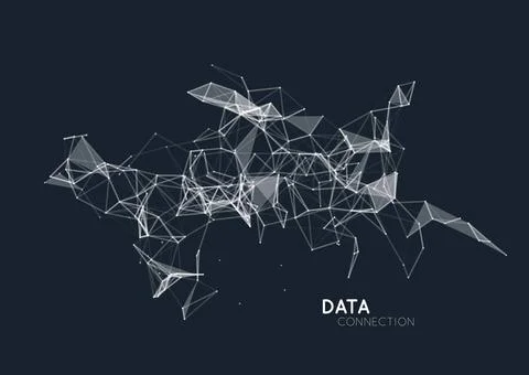 Abstract network connection background Abstract network data connection. V... Foto stock
