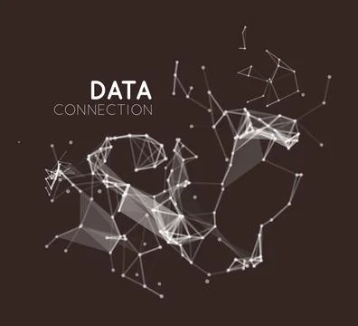 Abstract network connection background Abstract network data connection. V... 스톡 사진