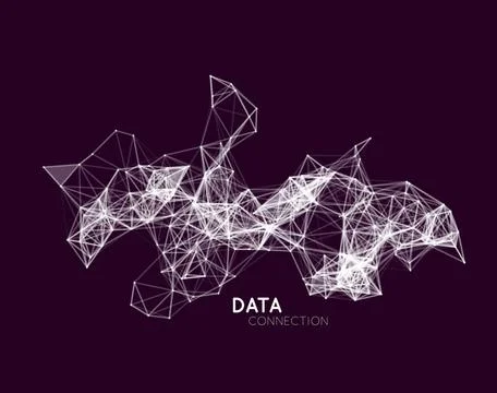 Abstract network connection background Abstract network data connection. V... Stock Photos