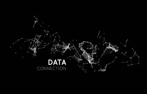 Abstract network connection background Abstract network data connection. V... Foto stock