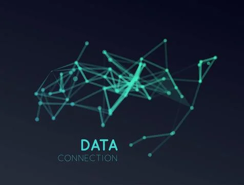 Abstract network connection background Abstract network data connection. V... 스톡 사진