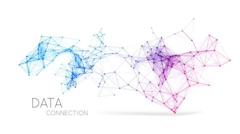 Abstract network connection background Abstract network connection. Vector... Stock Photos