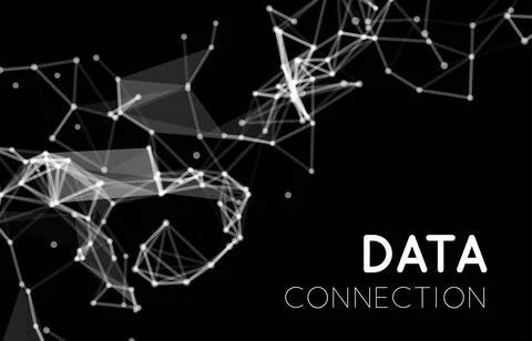 Abstract network connection background Abstract network data connection. V... 스톡 사진