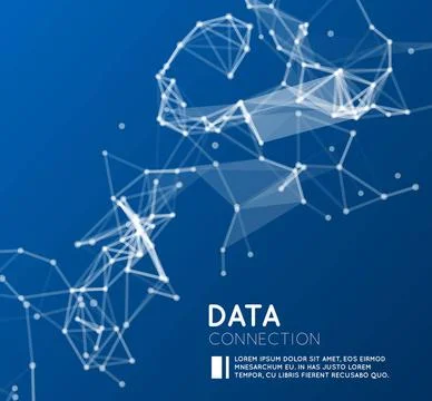 Abstract network connection background Abstract network data connection. V... 스톡 사진