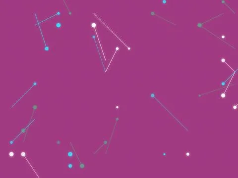 Abstract Network Connection Background with Connecting Lines and Circular D.. Illustrazione stock