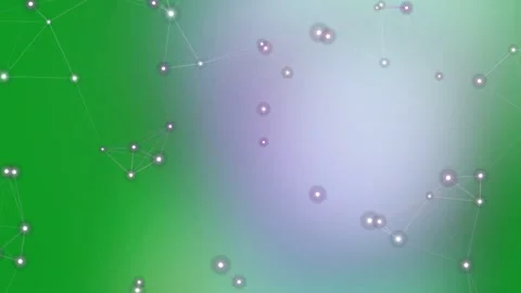 Abstract Network Connection Background with Glowing Nodes and Lines Stock Footage 332203168