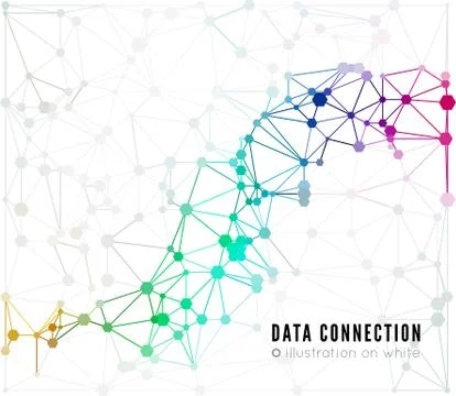Abstract network connection background Stock Illustration