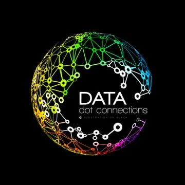 Abstract network connection background Stock Illustration