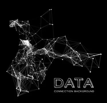 Abstract network connection background Illustrazione stock