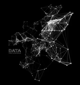 Abstract network connection background Stock Illustration