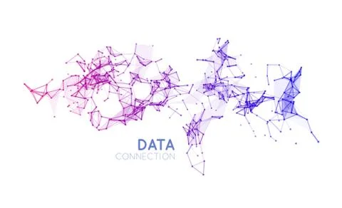 Abstract network connection background Stock Illustration