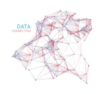 Abstract network connection background Stock Illustration