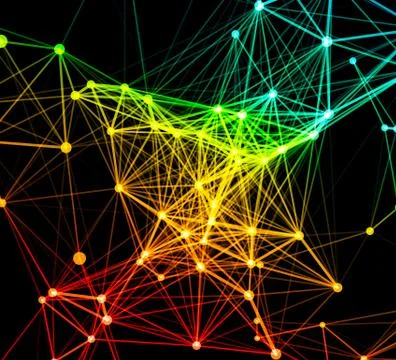 Abstract network connection background Stock Illustration