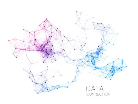Abstract network connection background Stock Illustration