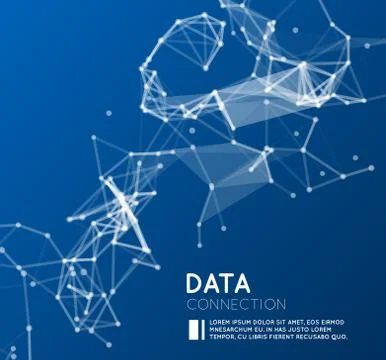 Abstract network connection background Stock Illustration