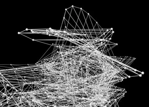 Abstract network connection background Stockillustratie