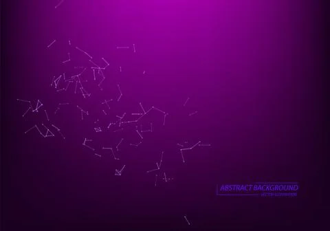 Abstract network connection background .Neon Light background. Stock Illustration