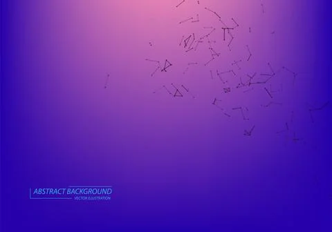 Abstract network connection background .Neon Light background. Stock Illustration