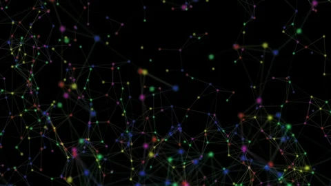 Abstract network connection background. Technology and Connectivity Concept. Mol Stock Footage 69860775